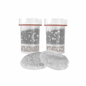 Wasserfilter Maunawai Tischwasserfilter Kini SMMA BPA frei das Pi Ersatzfilter Kartusche Set als Halbjahrespaket mit 2 Sets