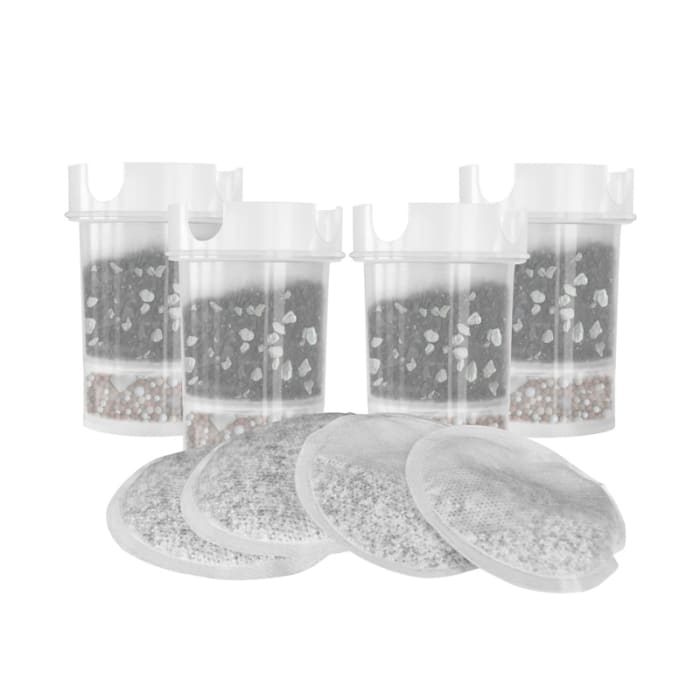 Wasserfilter Maunawai Tischwasserfilter Mini und Color BPA frei das Pi Ersatzfilter Kartusche Set als Jahrespaket mit 4 Sets