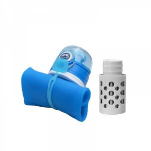 MAUNAWAI Outdoor Wasserfilter die Trinkflasche mit integriertem Trinksystem für Reise Outdoor Trecking mit 3 Stufen Filter die UF-Membranfilter entfernt bis zu 0,01μ alle Bakterien Keime Schadstoffe vollständig