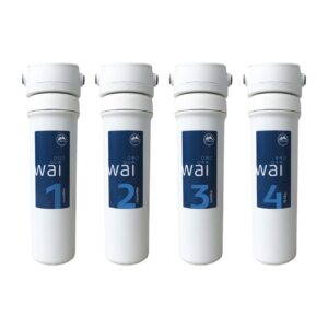 Wasserfilter Maunawai Wasserfilteranlage PiCONNECT WAI das Premium Komplett Filtersystem mit 4 Einzelfiltern für die Küche für schadstoffarmes und gesundes lebendiges Trinkwasser